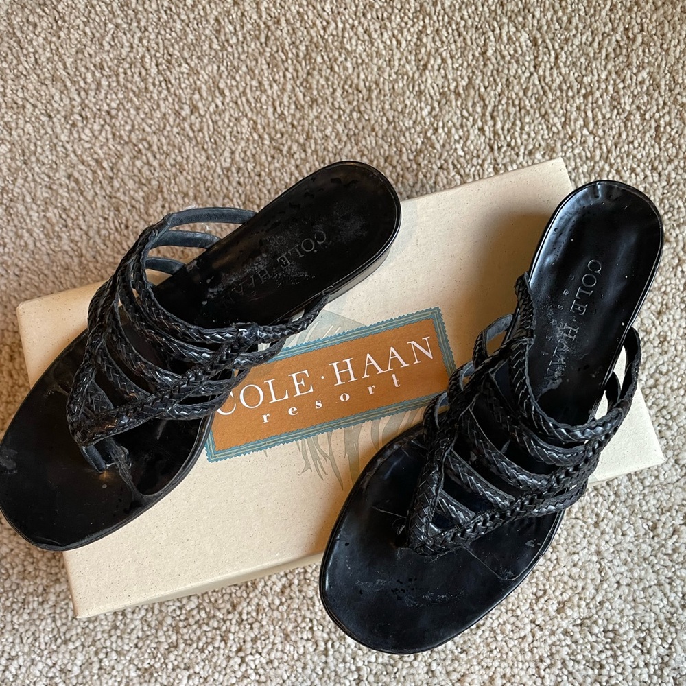 Black Cole Haan Sandals